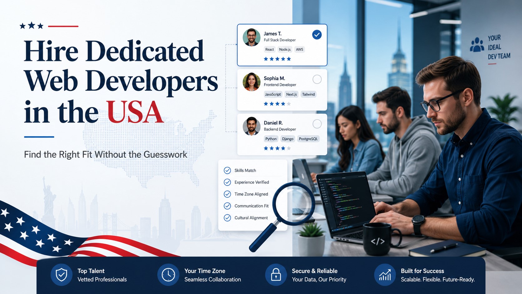 Hire dedicated web developers in the USA