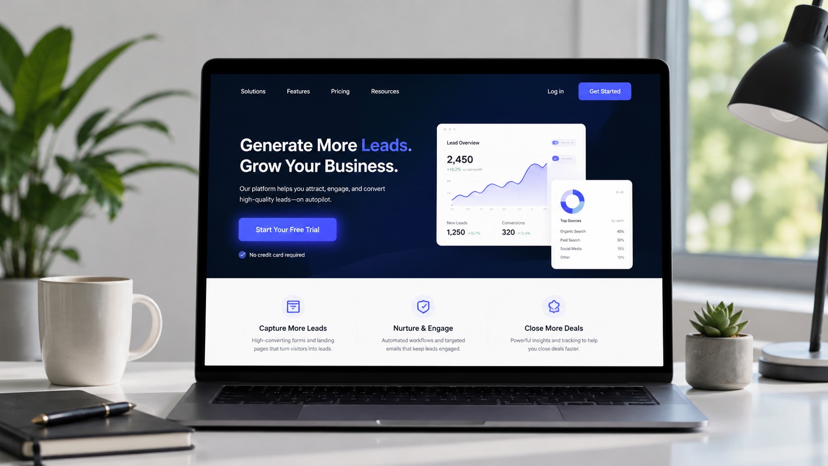 Landing page design service
