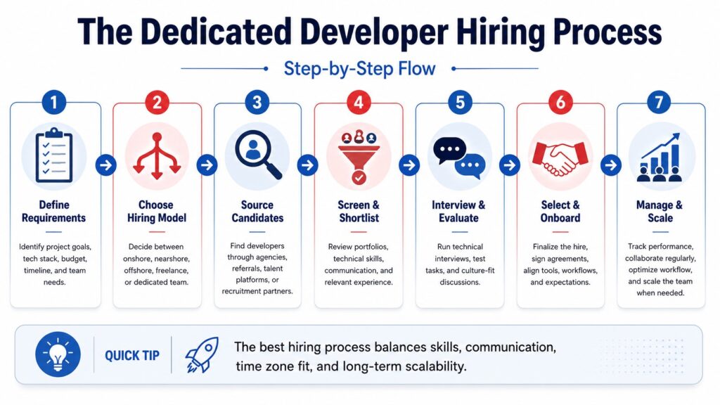 The dedicated developer hiring process