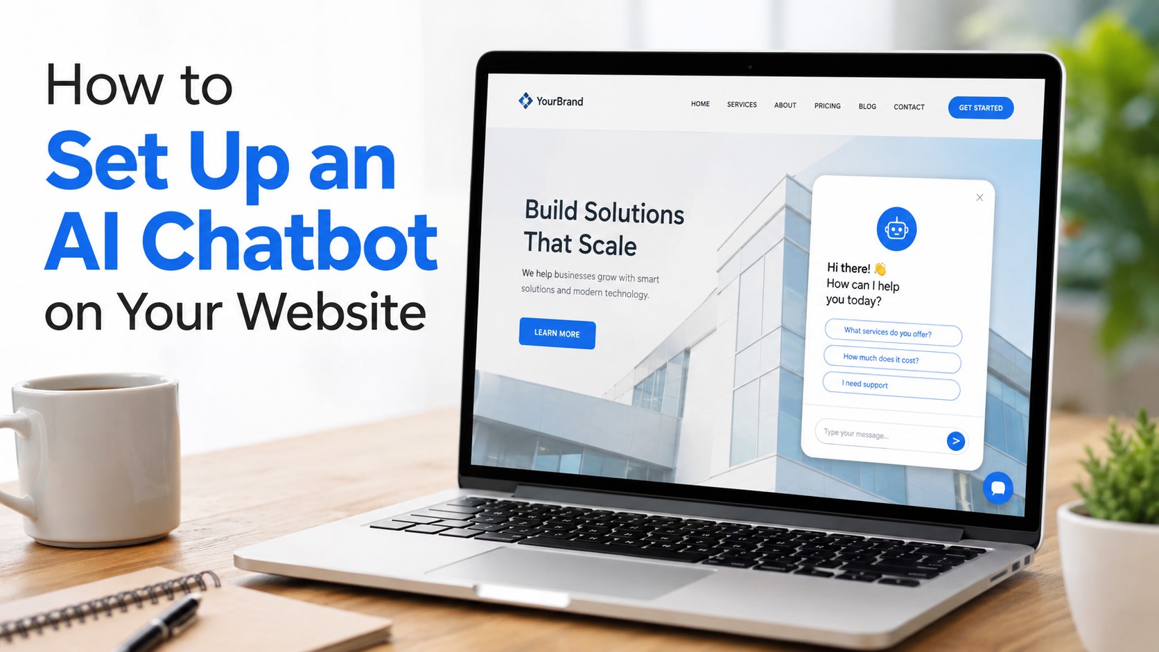 AI Chatbot Website Setup Workspace