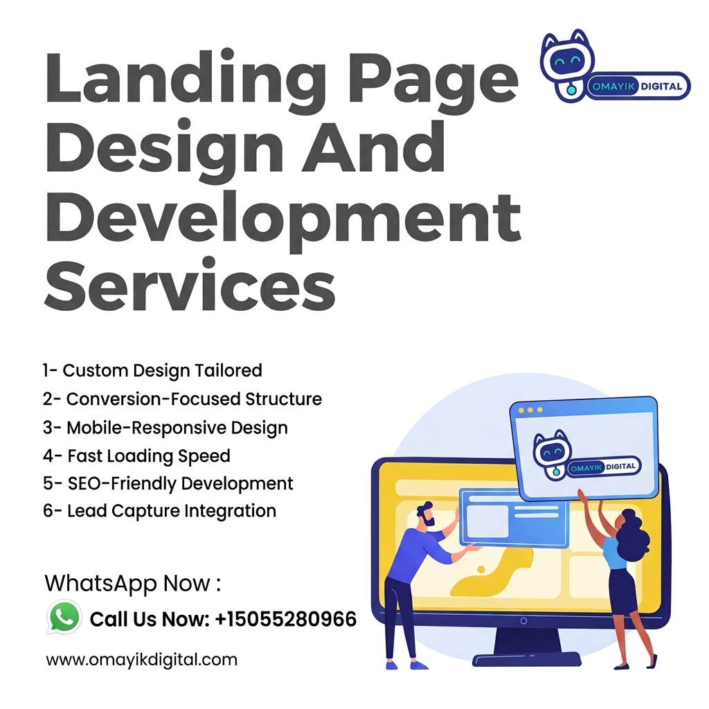 Landing page design